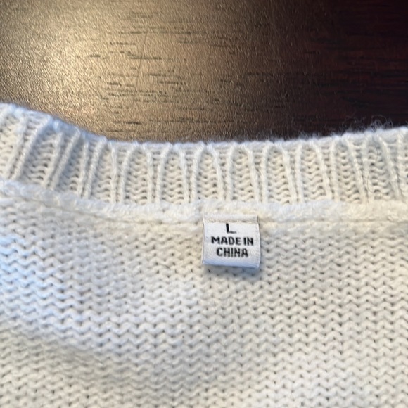 NWT Christmas Sweater with Fuzzy Cat and Bell - Picture 3 of 7